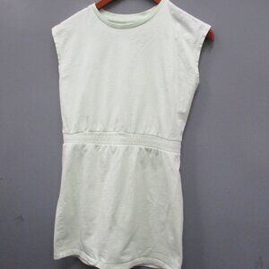 LCKR Girls Dress Size L Light Green 100% Cotton Round Neck Sleeveless Dress